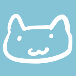 My avatar, a blue cat cartoon picture